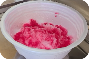 下の層のかき氷